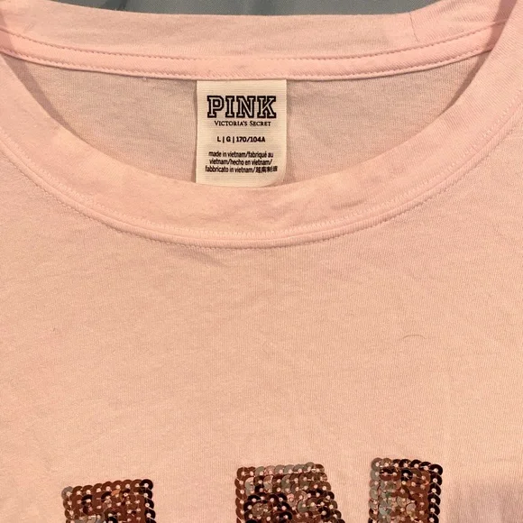 Pink brand long sleeve top - Picture 3 of 4